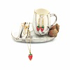 Fruits Alloy Enamel Pendant & Dangle Earrings Sets WGD4C05-04-1