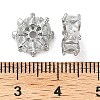 Brass Micro Pave Cubic Zirconia Spacer Beads KK-U045-16P-02-3