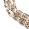 Electroplate Glass Beads Strands EGLA-D031-01-17-3