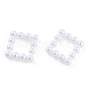 ABS Plastic Imitation Pearl Linking Rings OACR-T015-08-01-3