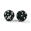 Polymer Clay Pave Rhinestone Beads RB-T018-01F-2
