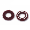 Faux Mink Fur Covered Linking Rings WOVE-N009-07F-2