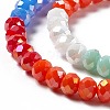 Imitation Jade Opaque Solid Color Glass Beads Strands GLAA-L044-A03-3