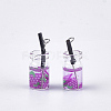 Glass Bottle Pendants CRES-N017-06G-2