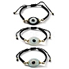 Evil Eye Acrylic Link Bracelets BJEW-U027-01G-2