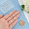   1 Set 26 Styles Natural Freshwater Shell Beads Connector Charms FIND-PH0008-08-5