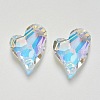 K9 Glass Rhinestone Pendants GLAA-F083-01B-05-1