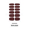 Solid Color Full-Cover Wraps Nail Polish Stickers MRMJ-T078-253H-2