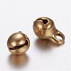 Ion Plating(IP) 304 Stainless Steel Bell Charms UNKW-N0001-02G-1