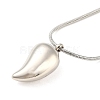 304 Stainless Steel Pendant Necklaces for Women NJEW-H020-01P-2