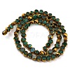 Electroplate Transparent Glass Beads Strands EGLA-G037-02A-HP07-2