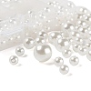 255Pcs 4 Sizes ABS Plastic Imitation Pearl Round Beads MACR-FS0001-04-2