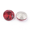 Pointed Back & Back Plated Glass Rhinestone Cabochons RGLA-J012-10mm-227-2