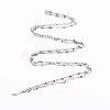 Non-Tarnish 201 Stainless Steel Star & Oval Link Chains STAS-N092-107-3