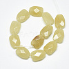 Natural Topaz Jade Beads Strands G-T122-01J-2