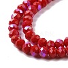 Electroplate Opaque Solid Color Glass Beads Strands EGLA-A044-P3mm-L22-3