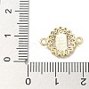 Rack Plating Brass Micro Pave Clear Cubic Zirconia Religion Virgin Mary Connector Charms KK-L224-094G-06-3