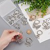 12Pcs 6 Styles Butterfly Tibetan Style Alloy Shoe Charms HJEW-AB00728-3