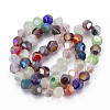 Electroplate Glass Beads Strands EGLA-T008-20-2