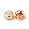 Brass Slide Charms KK-C062-033G-2