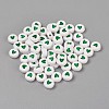 Acrylic Enamel Beads OACR-WH0003-04B-2
