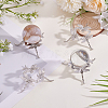 Dragonfly Alloy Crystal Ball Holders DJEW-WH0103-009-4