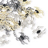 24Pcs 6 Color Glass Spider Pendant FIND-TA0003-07-3