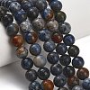 Natural Dumortierite Beads Strands G-F826-A01-10mm-1