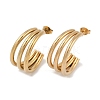 PVD Vacuum Plating 201 Stainless Steel Moon Stud Earrings LS-EJEW-I309-73G-03-1