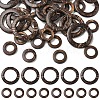 35Pcs Wood Jewelry Findings Coconut Linking Rings COCO-YW0001-01-1