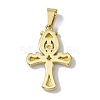 PVD Vacuum Plating 304 Stainless Steel Pendants LS-STAS-A062-33G-2