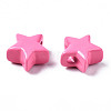 Spray Painted Brass Charms KK-Q252-004H-2
