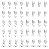 40Pcs 5 Style 304 Stainless Steel Cup Pearl Peg Bails Pin Pendants STAS-UN0055-01-1