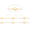 Handmade CCB Plastic Imitation Pearl Beaded Chains CHC-I038-23G-2