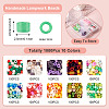 1000Pcs 10 Colors Handmade Lampwork Beads LAMP-TA0001-29-3