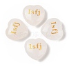 Natural Quartz Crystal Heart Engraving MBTI Figurines Statues for Home Office Desk Decorations G-K353-05G-1