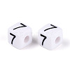 Opaque Acrylic European Large Hole Beads SACR-N020-01B-08-3