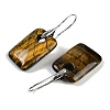 Natural Tiger Eye Dangle Earrings EJEW-C119-02P-07-2