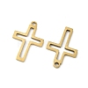 Hollow 201 Stainless Steel Laser Cut Pendants STAS-P428-11G-2