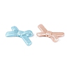 Spray Painted Textured Opaque Acrylic Beads OACR-N160-17-2