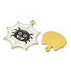 12Pcs 6 Style Halloween Theme Alloy Enamel Pendants ENAM-FS0001-46-2