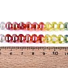 Electroplate Transparent Glass Beads Strands EGLA-N022-14A-B02-4