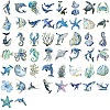 50Pcs Sea Animals PET Cartoon Stickers STIC-T0001-06-3