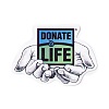 Donate Life Theme Waterproof Self Adhesive Paper Stickers DIY-F108-08-2