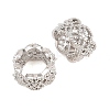 Brass+Cubic Zirconia European Beads KK-B186-06M-4