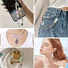 10Pcs Two Tone UV Plating Rainbow Iridescent Acrylic Beads TACR-YW0002-33C-6