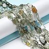 Natural Green Rutilated Quartz Beads Strands G-I351-A09-2