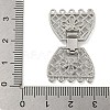 Brass Fold Over Clasps KK-N254-117P-01-3