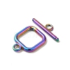 Ion Plating(IP) 304 Stainless Steel Toggle Clasps STAS-H212-27MC-2