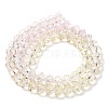 Transparent Painted Glass Beads Strands DGLA-A034-T6mm-A25-5